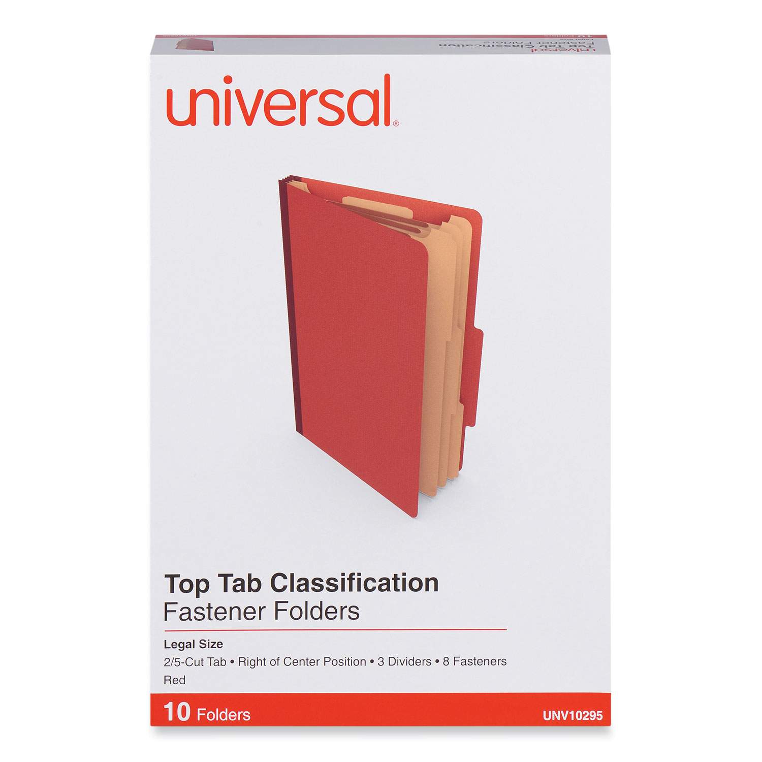 Pressboard Classification Folders by Universal® UNV10280