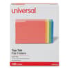 UNV10506 - Deluxe Colored Top Tab File Folders, 1/3-Cut Tabs: Assorted, Letter Size, Assorted Colors, 100/Box
