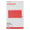 UNV10523 - Deluxe Colored Top Tab File Folders, 1/3-Cut Tabs: Assorted, Legal Size, Red/Light Red, 100/Box