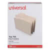 UNV12121 - Top Tab File Folders, 1/3-Cut Tabs: Left Position, Letter Size, 0.75" Expansion, Manila, 100/Box