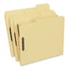 UNV13524 - Deluxe Reinforced Top Tab Fastener Folders, 1/3-Cut Tab: Assorted, Expands 0.75", 2 Fasteners, Letter Size, Yellow, 50/Box