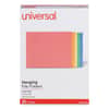 UNV14121 - Deluxe Bright Color Hanging File Folders, Letter Size, 1/5-Cut Tabs, Assorted Colors, 25/Box