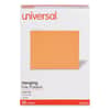 UNV14122 - Deluxe Bright Color Hanging File Folders, Letter Size, 1/5-Cut Tabs, Orange, 25/Box