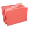 UNV15303 - Interior File Folders, 1/3-Cut Tabs: Assorted, Legal Size, 11-pt Stock, Red, 100/Box