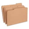 UNV16143 - Reinforced Kraft Top Tab File Folders, 1/3-Cut Tabs: Assorted, Legal Size, 0.75" Expansion, Brown, 100/Box
