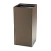 SAF2982BR - Public Square Recycling Receptacles, 31 gal, Steel, Brown