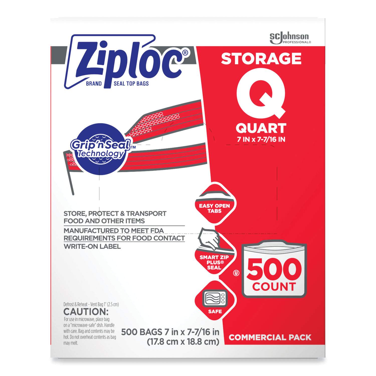 silkpin　6箱 Double Zipper Storage Bags by Ziploc® SJN364899 | OnTimeSupplies.com