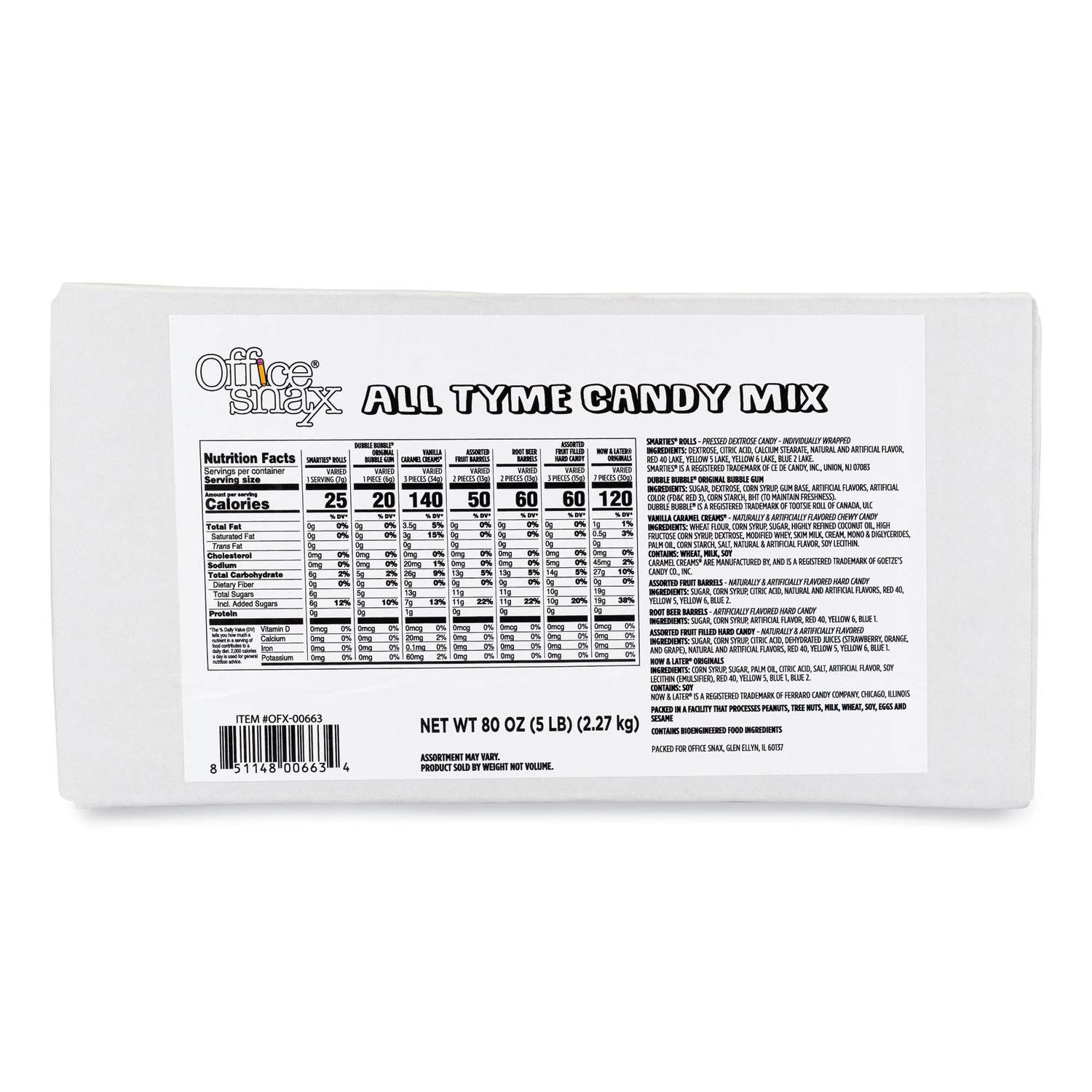 Candy Assortments by Office Snax® OFX00663 | OnTimeSupplies.com