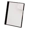 UNV56116 - Clear Front Report Cover with Fasteners, Three-Prong Fastener, 0.5" Capacity, 8.5 x 11, Clear/Black, 25/Box