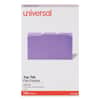 UNV10525 - Deluxe Colored Top Tab File Folders, 1/3-Cut Tabs: Assorted, Legal Size, Violet/Light Violet, 100/Box