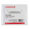 UNV43313 - Hanging File Folder Plastic Index Tabs, 1/3-Cut, Clear, 3.7" Wide, 25/Pack