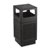 SAF9476BL - Canmeleon Recessed Panel Receptacles, Side-Open, 38 gal, Polyethylene, Black