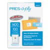 AVE30602 - Labels, Laser Printers, 1.33 x 4, White, 14/Sheet, 100 Sheets/Box