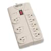TRPTLP808 - Protect It! Surge Suppressor, 8 AC Outlets, 8 ft Cord, 1,440 J, Light Gray