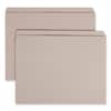 SMD12310 - Reinforced Top Tab Colored File Folders, Straight Tabs, Letter Size, 0.75" Expansion, Gray, 100/Box