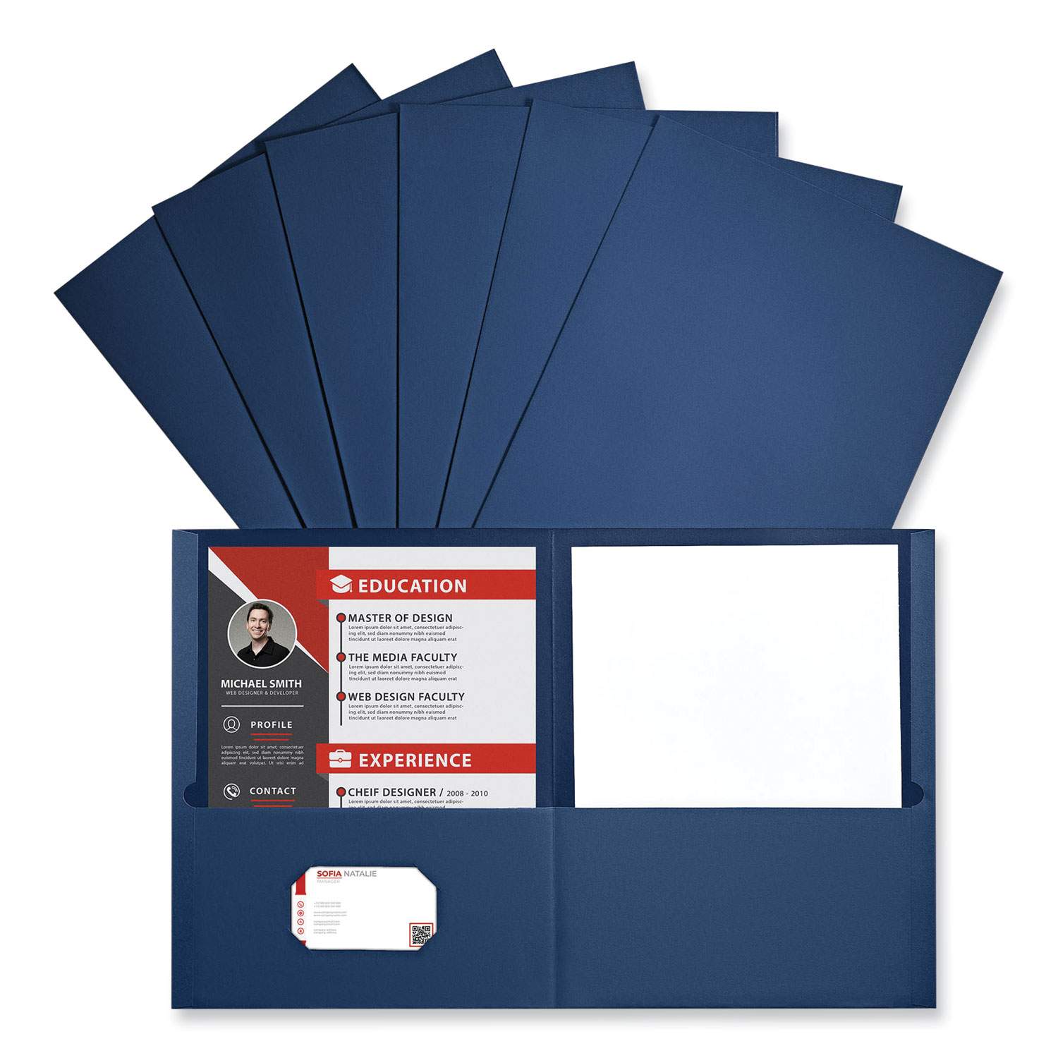 UNV56638 Two Pocket Folders by Universal | OnTimeSupplies.com