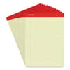 UNV10630 - Perforated Ruled Writing Pads, Red Headband, Wide/Legal Rule, (50) Canary Yellow 8.5 x 11 Sheets, Dozen