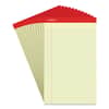 UNV40000 - Perforated Ruled Writing Pads, Red Headband, Wide/Legal Rule, (50) Canary Yellow 8.5 x 14 Sheets, Dozen