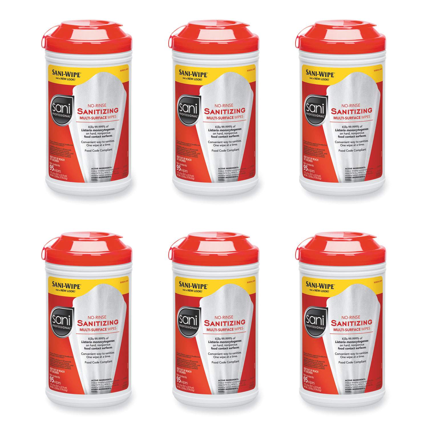 No-Rinse Sanitizing Multi-Surface Wipes by Sani Professional