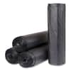 IBSS434822K - High-Density Commercial Can Liners, 56 gal, 22 mic, 43" x 48", Black, Interleaved Roll, 25 Bags/Roll, 6 Rolls/Carton