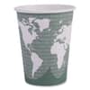ECOEPBHC12WA - World Art Renewable and Compostable Hot Cups, 12 oz, Paper, Sage, 50/Pack, 20 Packs/Carton