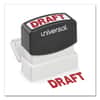 UNV10049 - Message Stamp, DRAFT, Pre-Inked One-Color, Red