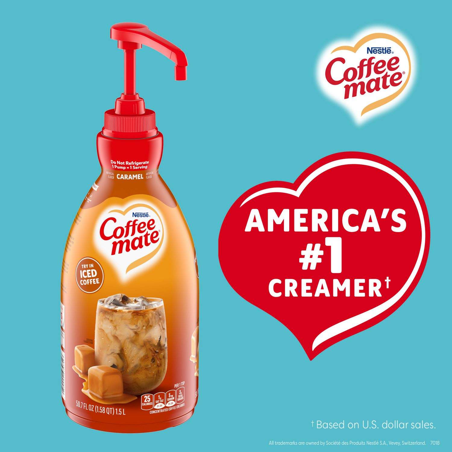 Liquid Creamer Pump Bottle by Coffee mate® NES73358