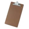 UNV40305 - Hardboard Clipboard, 1.25" Clip Capacity, Holds 8.5 x 14 Sheets, Brown