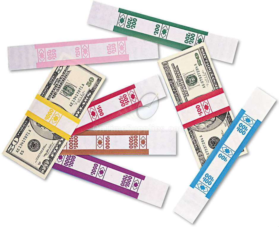 Blank Kraft Currency Straps By Iconex Icx94190067
