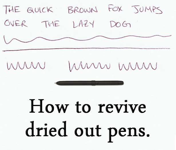 How to revive dried out pens 5 tipsoffice ink blog