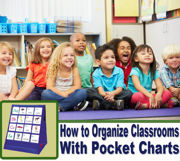 How to organize classrooms with a pocket chart.
