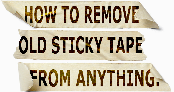 Sticky labels off plastic