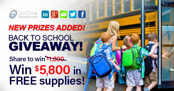 5 800 Giveaway Win Free School Supplies For Teachers And Kids Win 5 800 In Free School Supplies